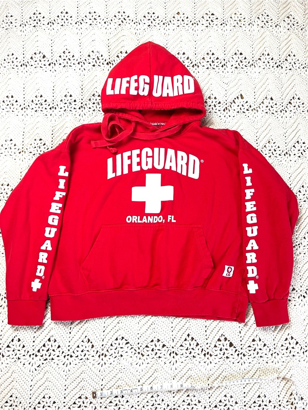 lifeguard hoodie  xl red Orlando Florida